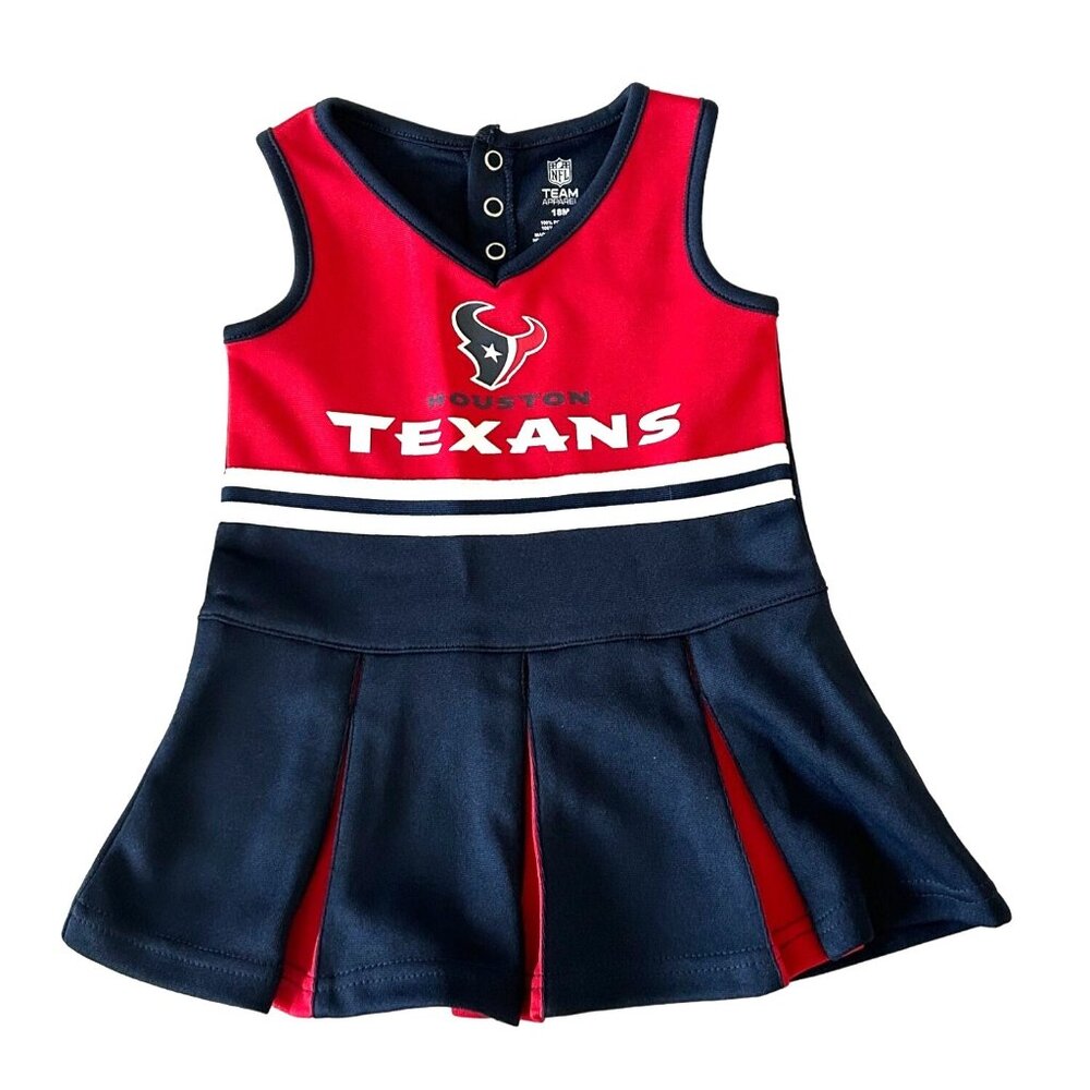 Girls Toddler Texans Football NFL Pleated skirt Dress Size 18 Months